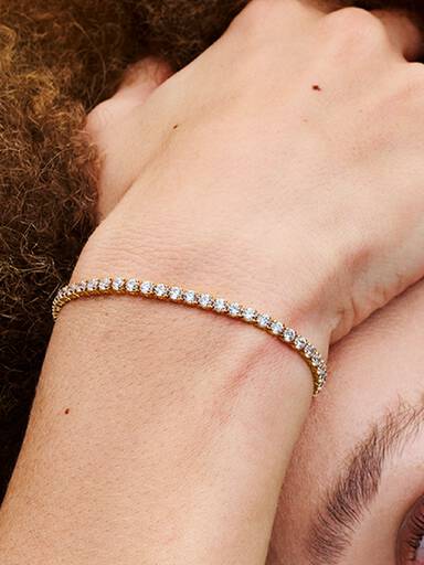 Brazalete de tenis brillante
