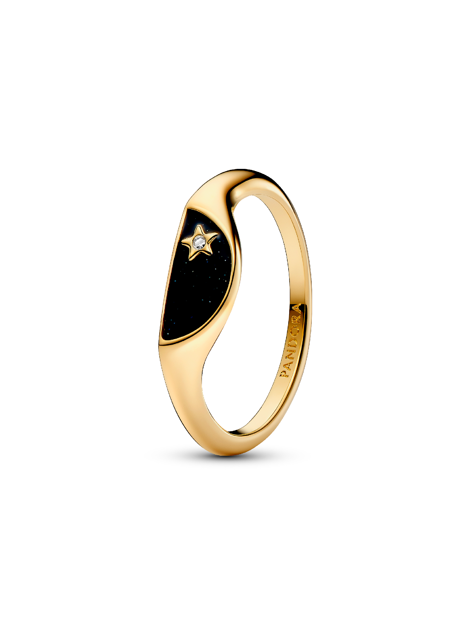 Anillo Medio Sello Esmaltado
