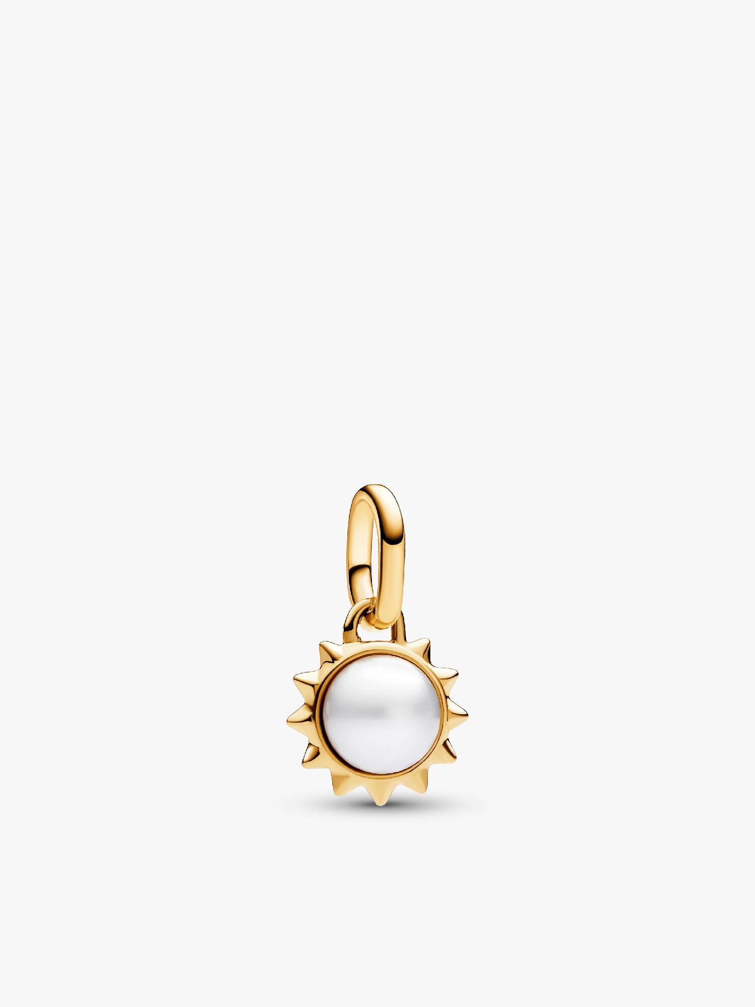 Charm Mini Colgante Sol Perla Cultivada de Agua Dulce Tratada Pandora ME