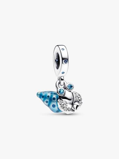 Charm colgante Cangrejo ermitaño que brilla en la oscuridad