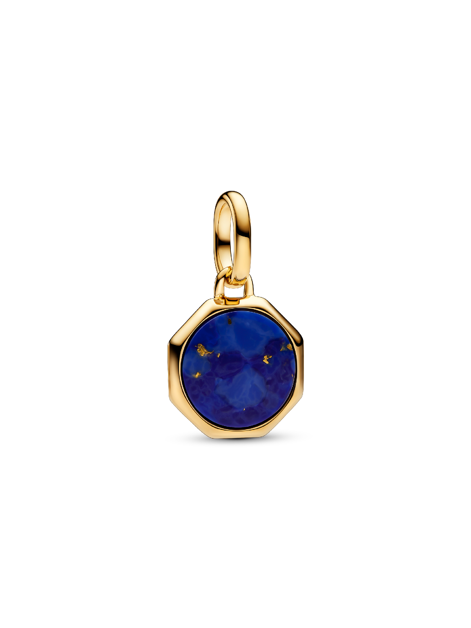 Charm Mini Medallón azul grabable