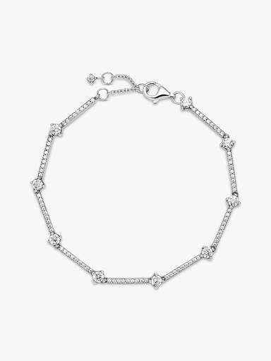Pulsera Barras de Pavé Brillante