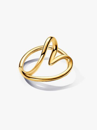 Anillo Corazón Forma Orgánica