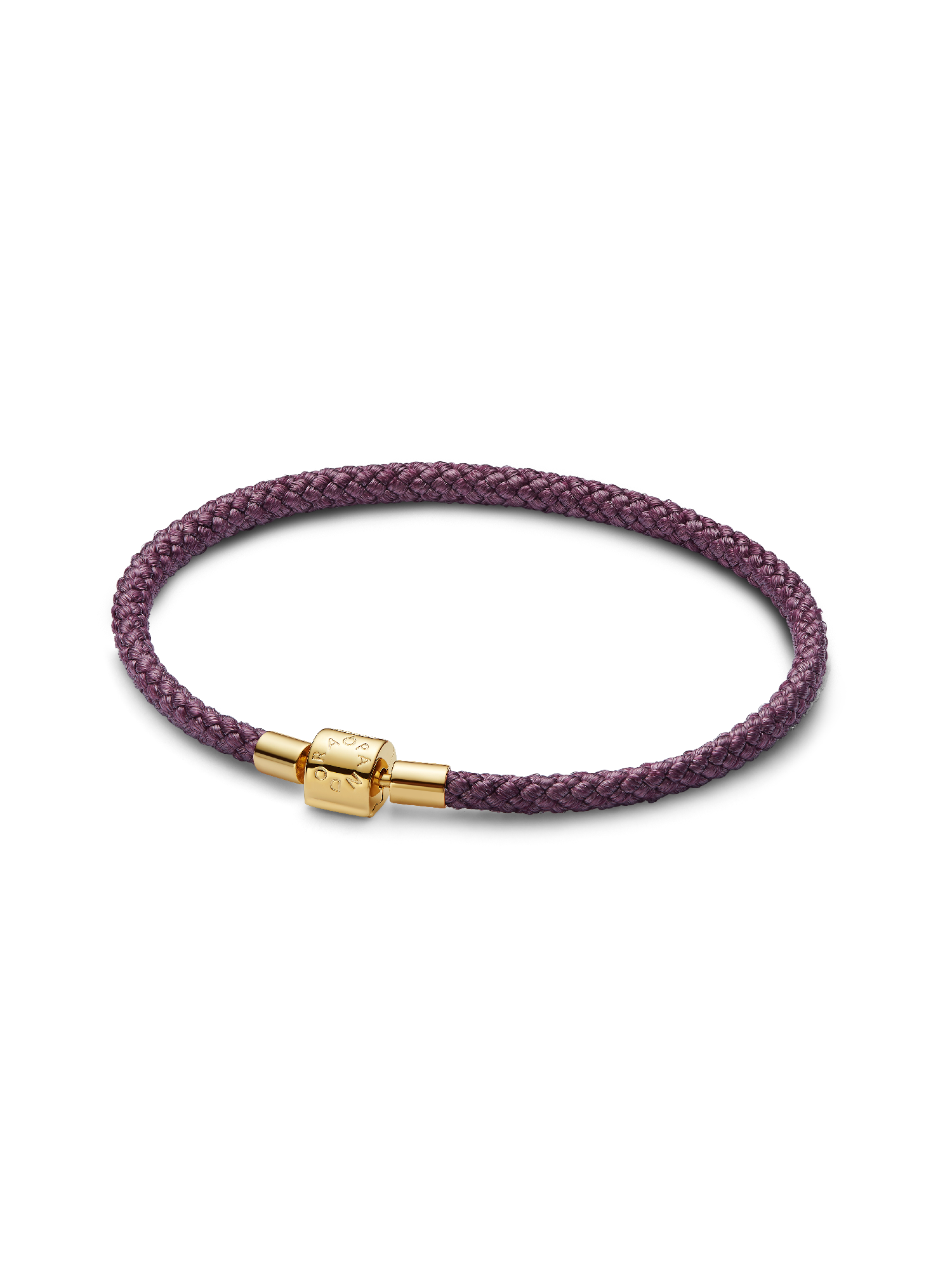 Pulsera de cordón púrpura brillante