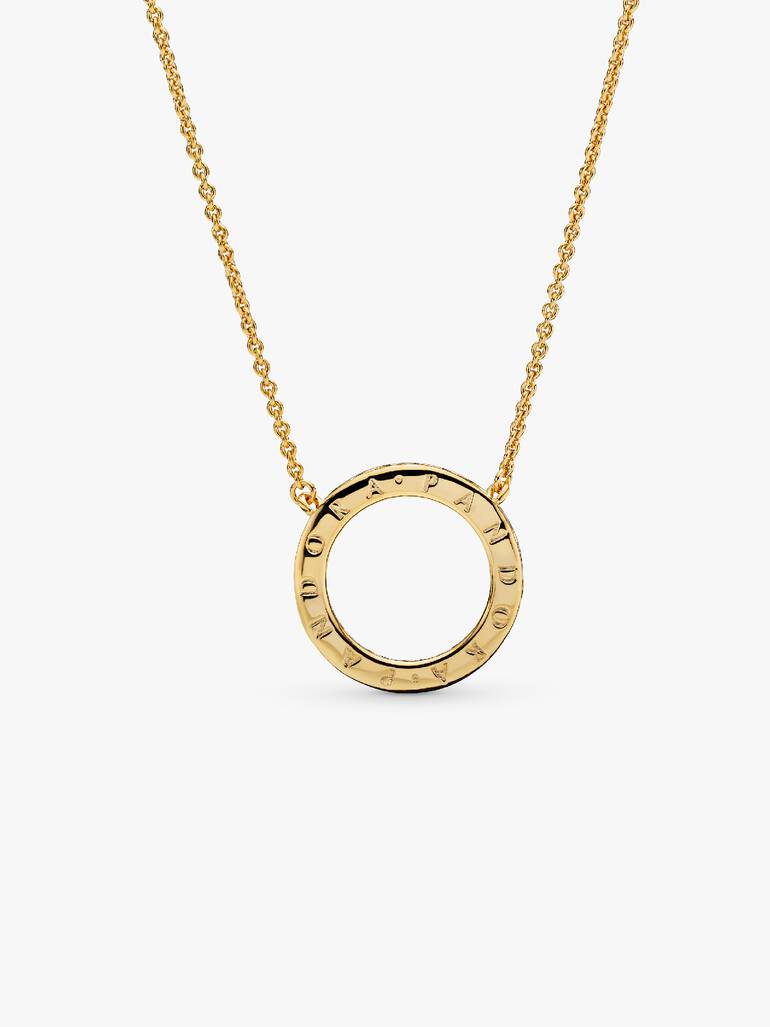 Collar en dorado con Corazones de Pandora