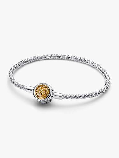 Brazalete de Cadena decorada con Broche de la Casa Sigil de Juego de Tronos de Pandora Moments
