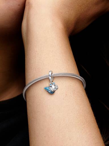 Charm colgante Cangrejo ermitaño que brilla en la oscuridad
