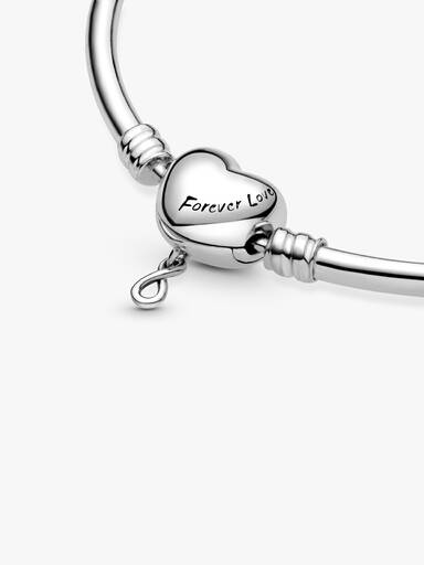 Brazalete Rígido Pandora Moments con Cierre de Corazón Infinito
