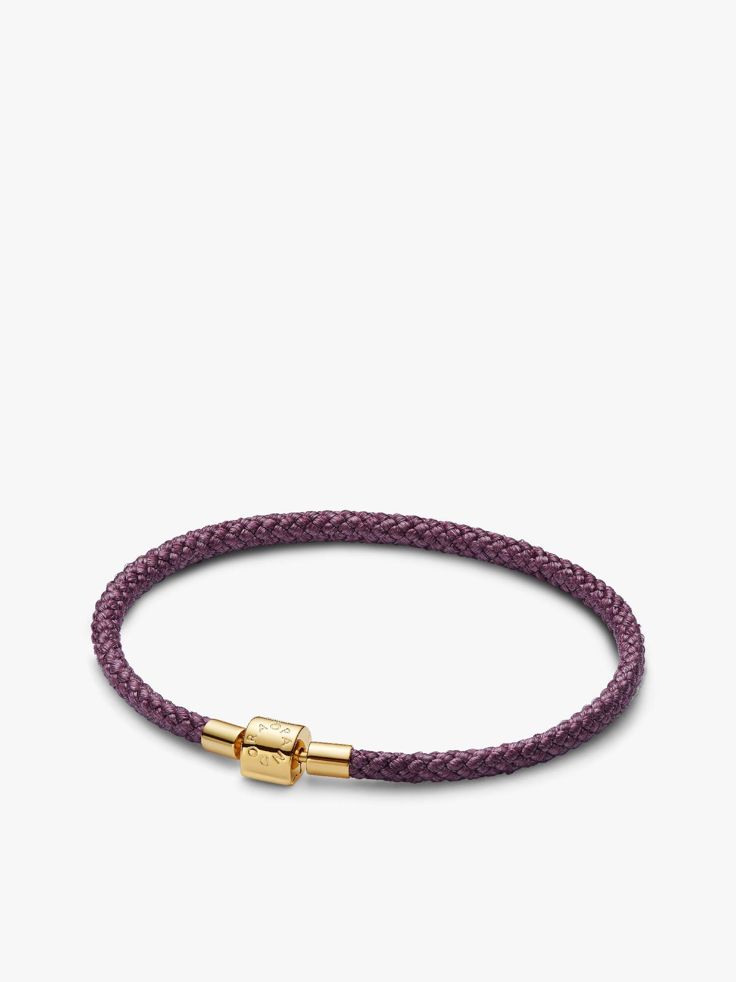 Pulsera de cordón púrpura brillante