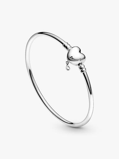 Brazalete Rígido Pandora Moments con Cierre de Corazón Infinito