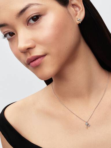 Collar con Colgante Estrella Triple
