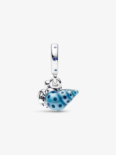 Charm colgante Cangrejo ermitaño que brilla en la oscuridad
