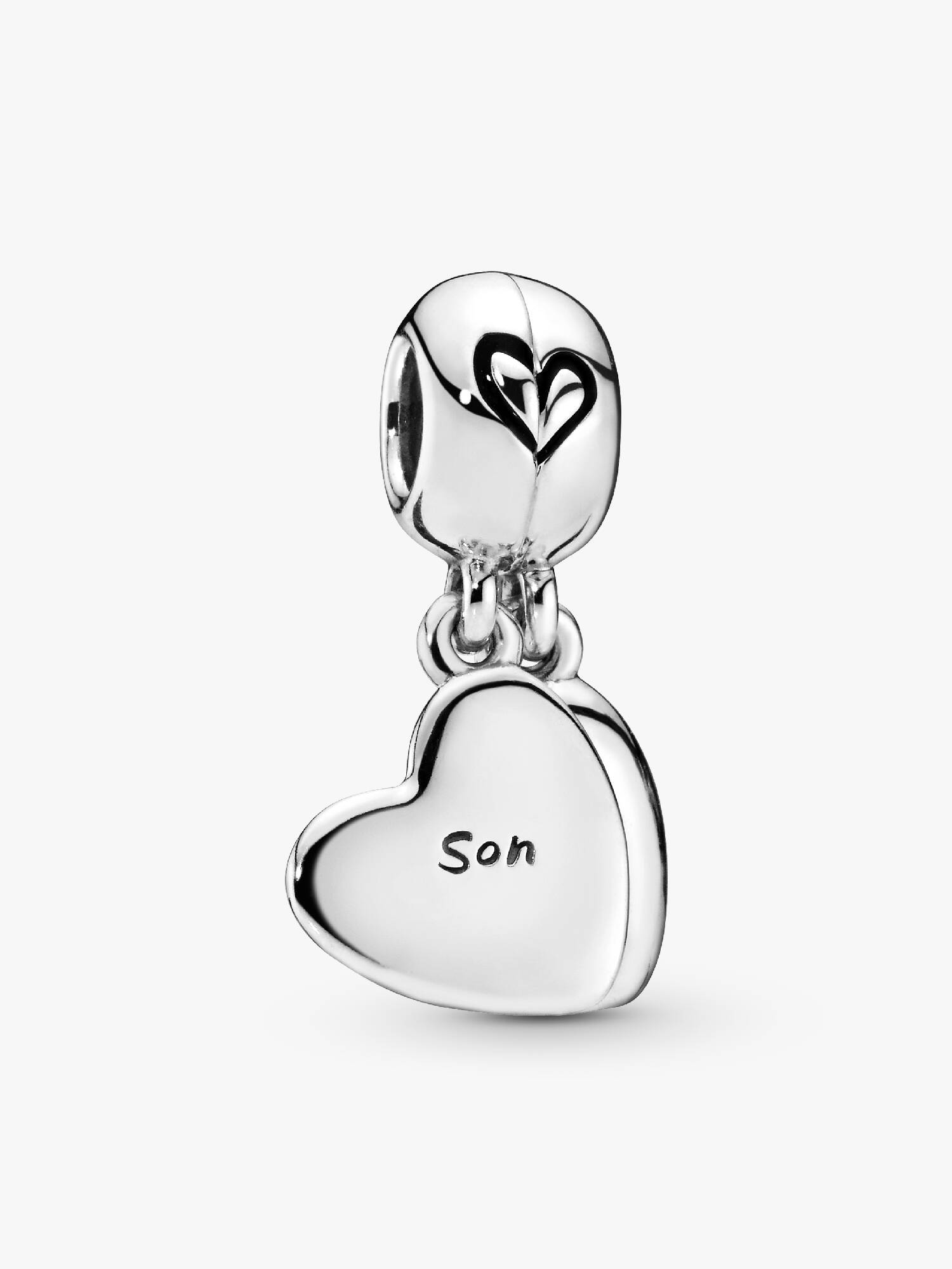 Charm colgante corazón dividido Madre e hijo