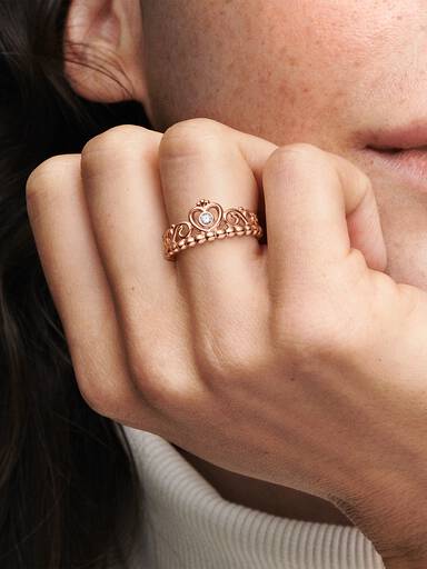 Anillo Tiara de princesa
