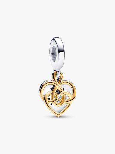 Charm Colgante Doble Mamá Grabable con Diamante Cultivado en Laboratorio