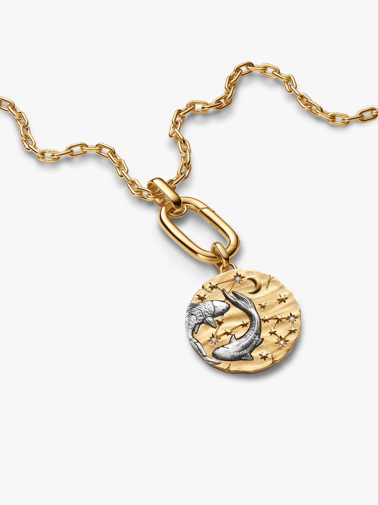 Collar con Colgante Talismán Oversize de Piscis
