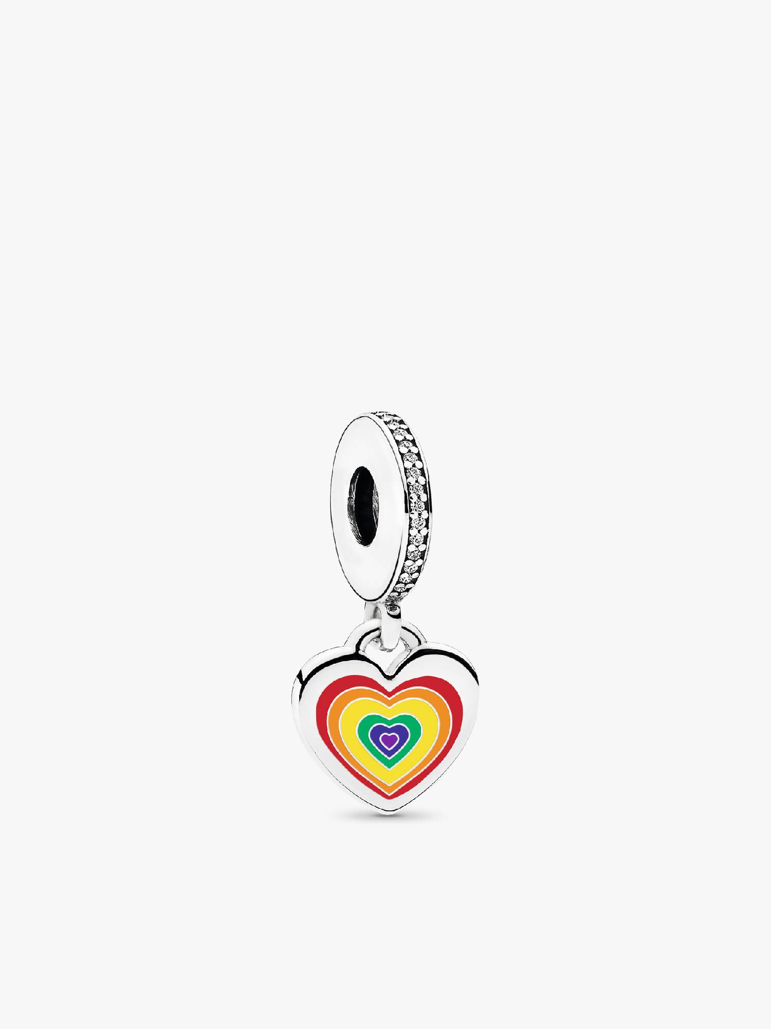 Charm Colgante Corazon de Colores Pride