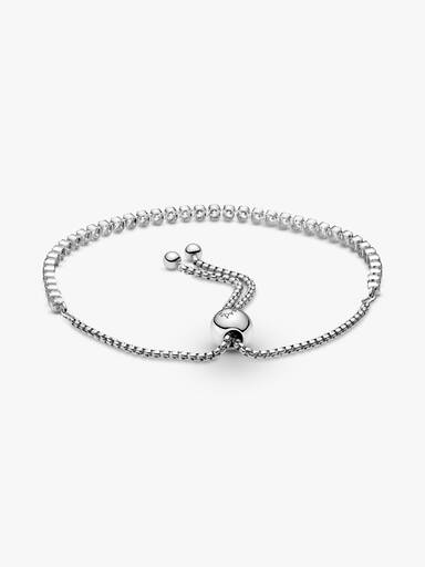 Brazalete de tenis deslizante reluciente