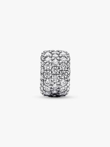 Charm Triple Fila de Brillante Pavé