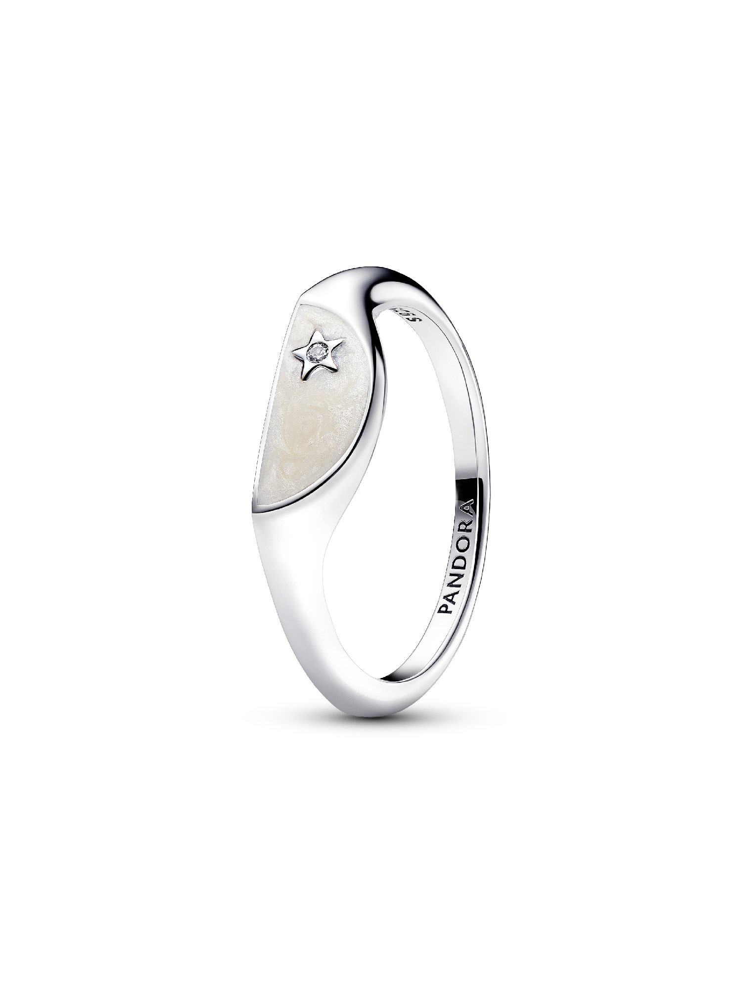 Anillo Medio Sello Esmaltado