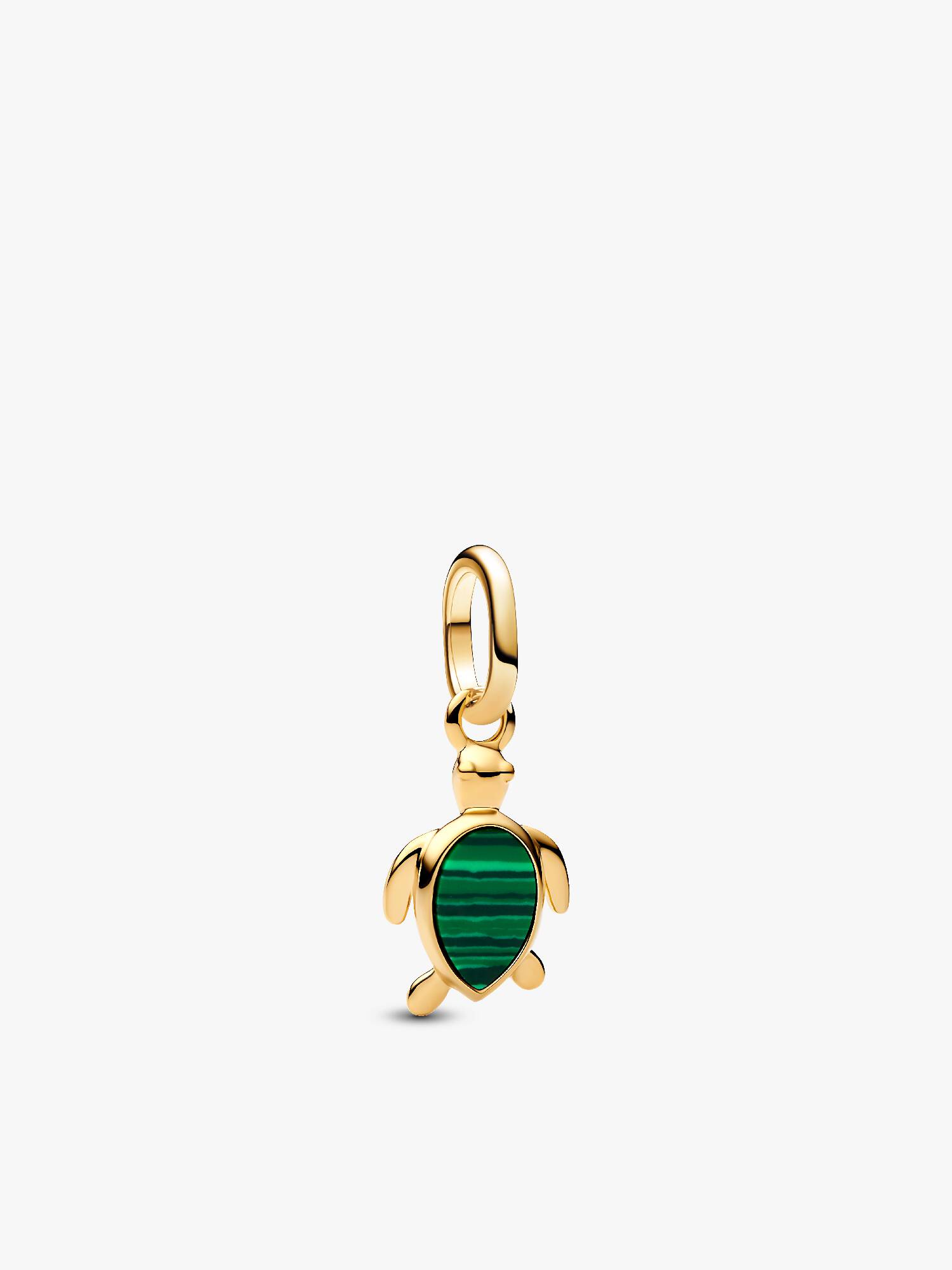 Mini charm colgante Tortuga verde