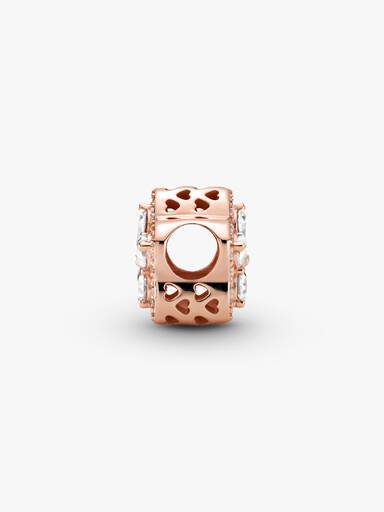 Charm Flor brillante en pavé