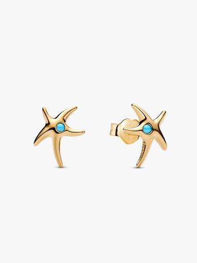 Aretes de botón Estrella de Mar