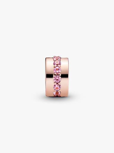Charm de Clip Filas Brillantes Rosa