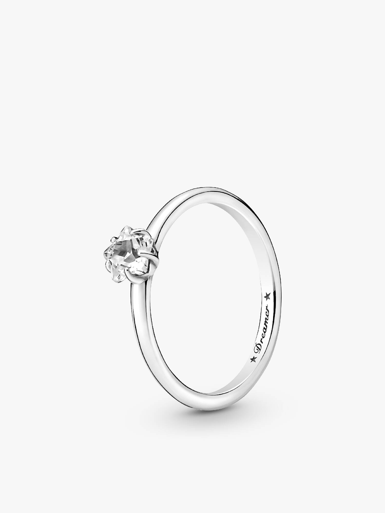 Anillo solitario Estrella celestial reluciente
