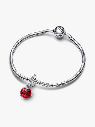 Charm colgante Mariquita roja