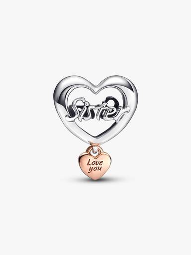 Charm Corazón Yo te amo hermana