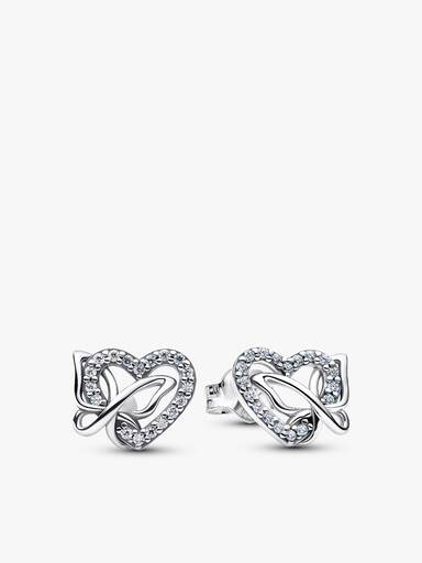 Juego de regalo Corazón y mariposa entrelazados de Pandora Moments