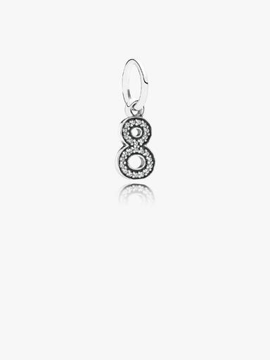 Charm colgante Número Ocho