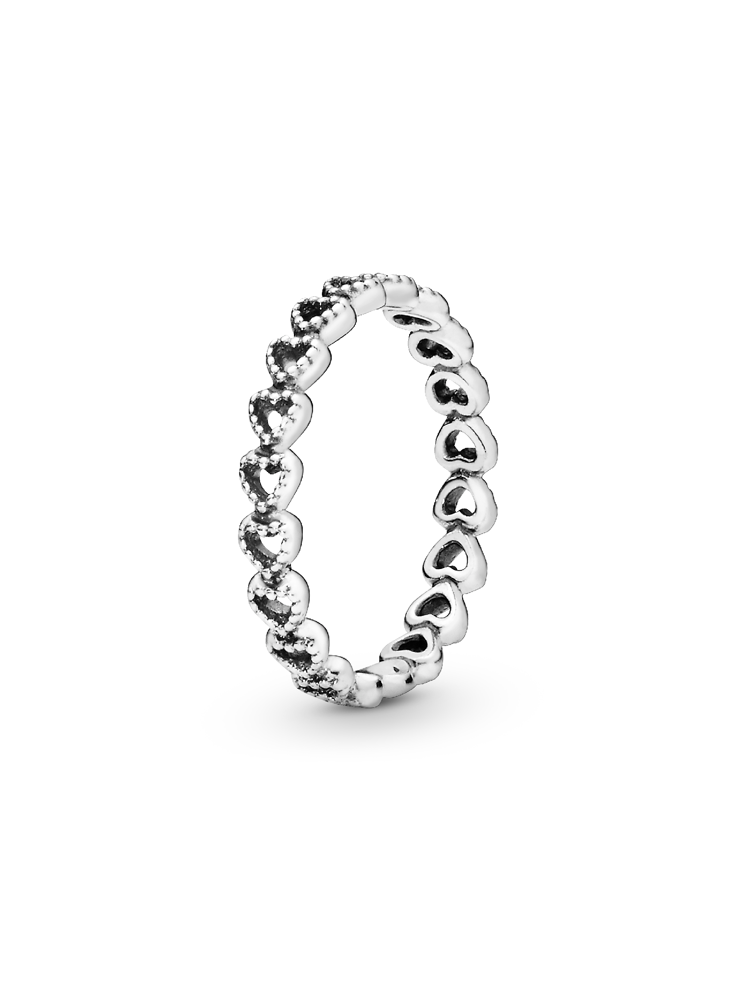 Anillo Banda de corazones