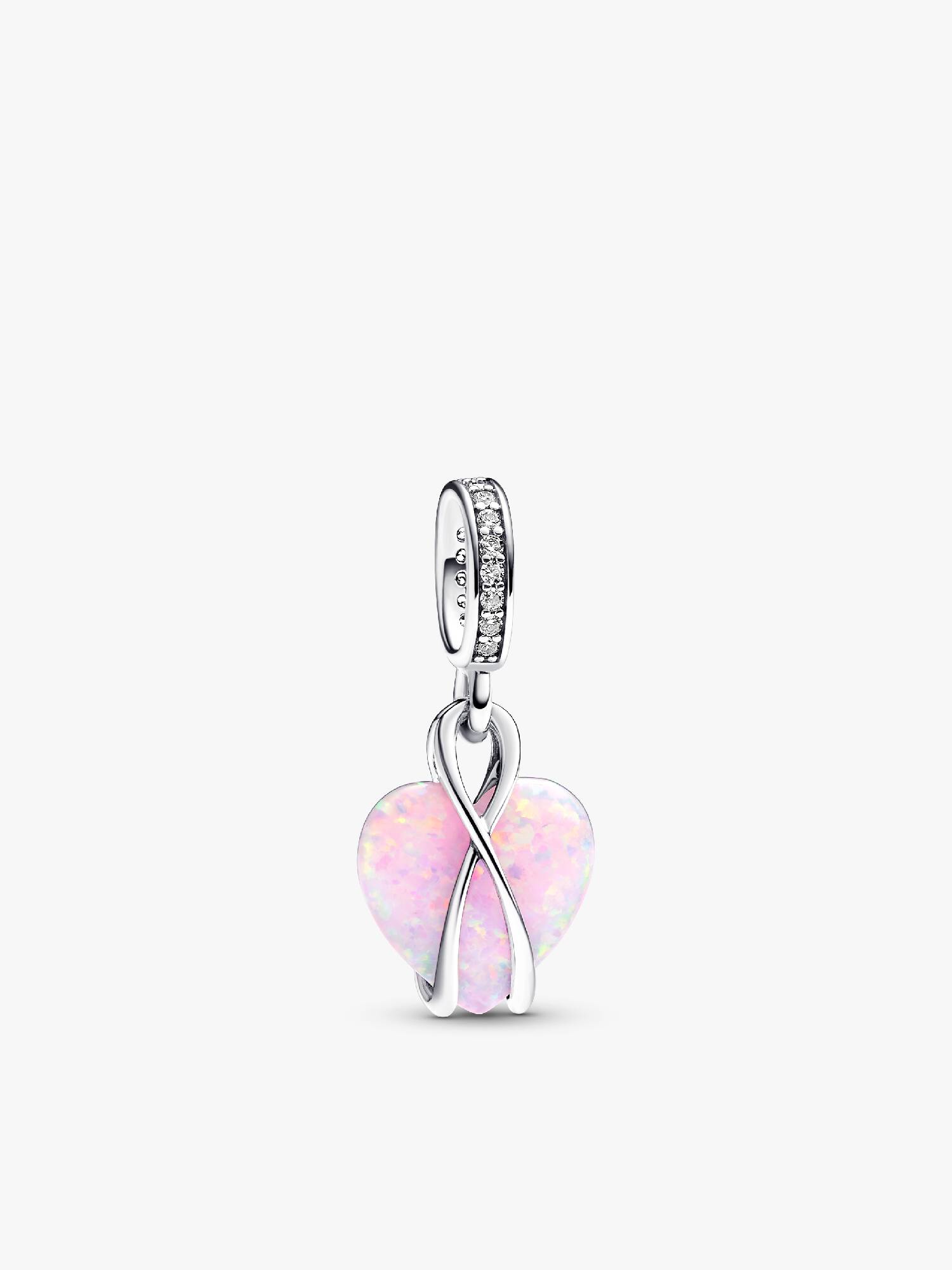 Charm colgante Opalescente Corazón Mamá