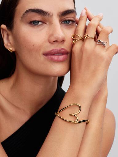 Anillo pequeño Corazón con forma orgánica