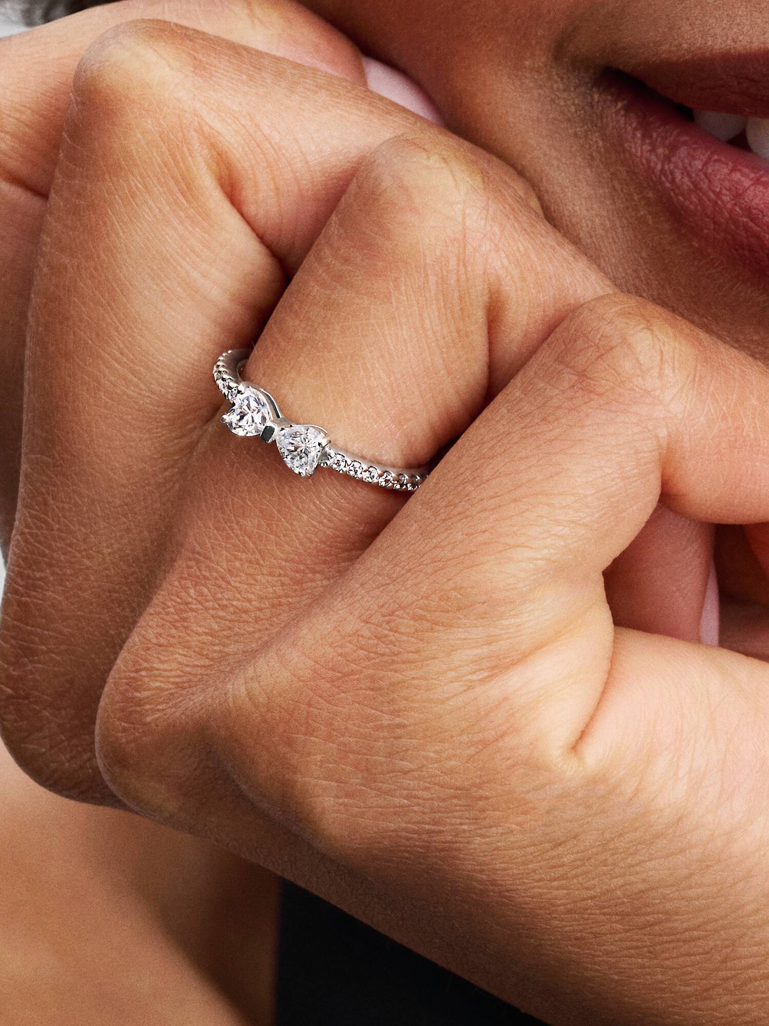 Anillo Lazo Transparente