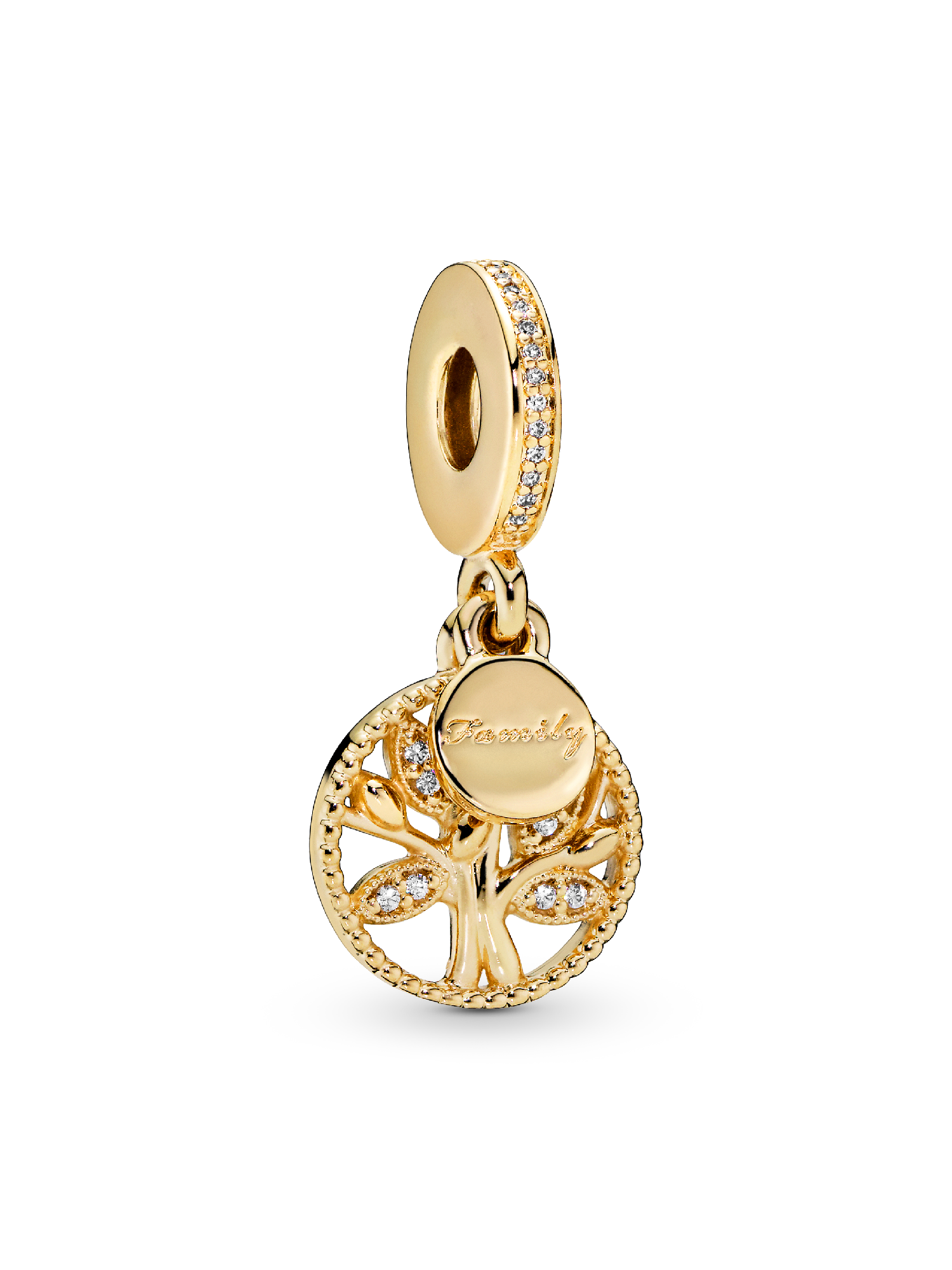 Charm colgante Árbol de familia reluciente