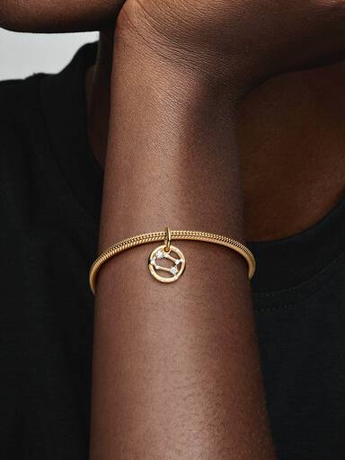 Charm colgante del signo zodiacal Géminis