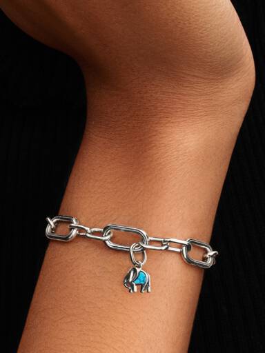 Mini Charm Colgante Elefante Turquesa