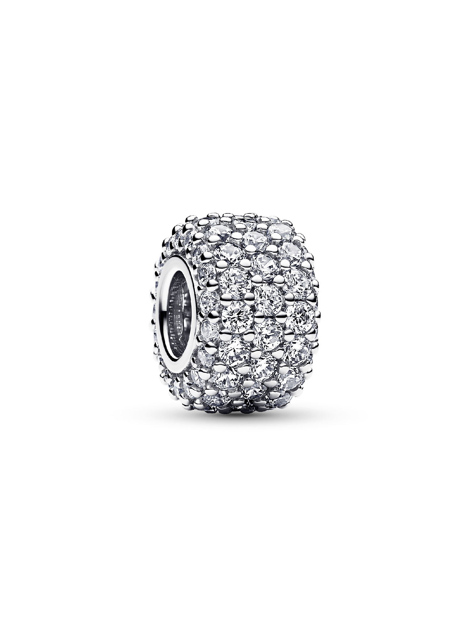 Charm Triple Fila de Brillante Pavé