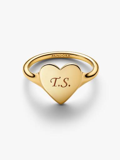 Anillo corazón grabable