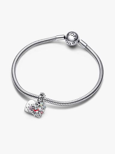 Charm Colgante Doble Winnie Pooh y Piglet de Disney