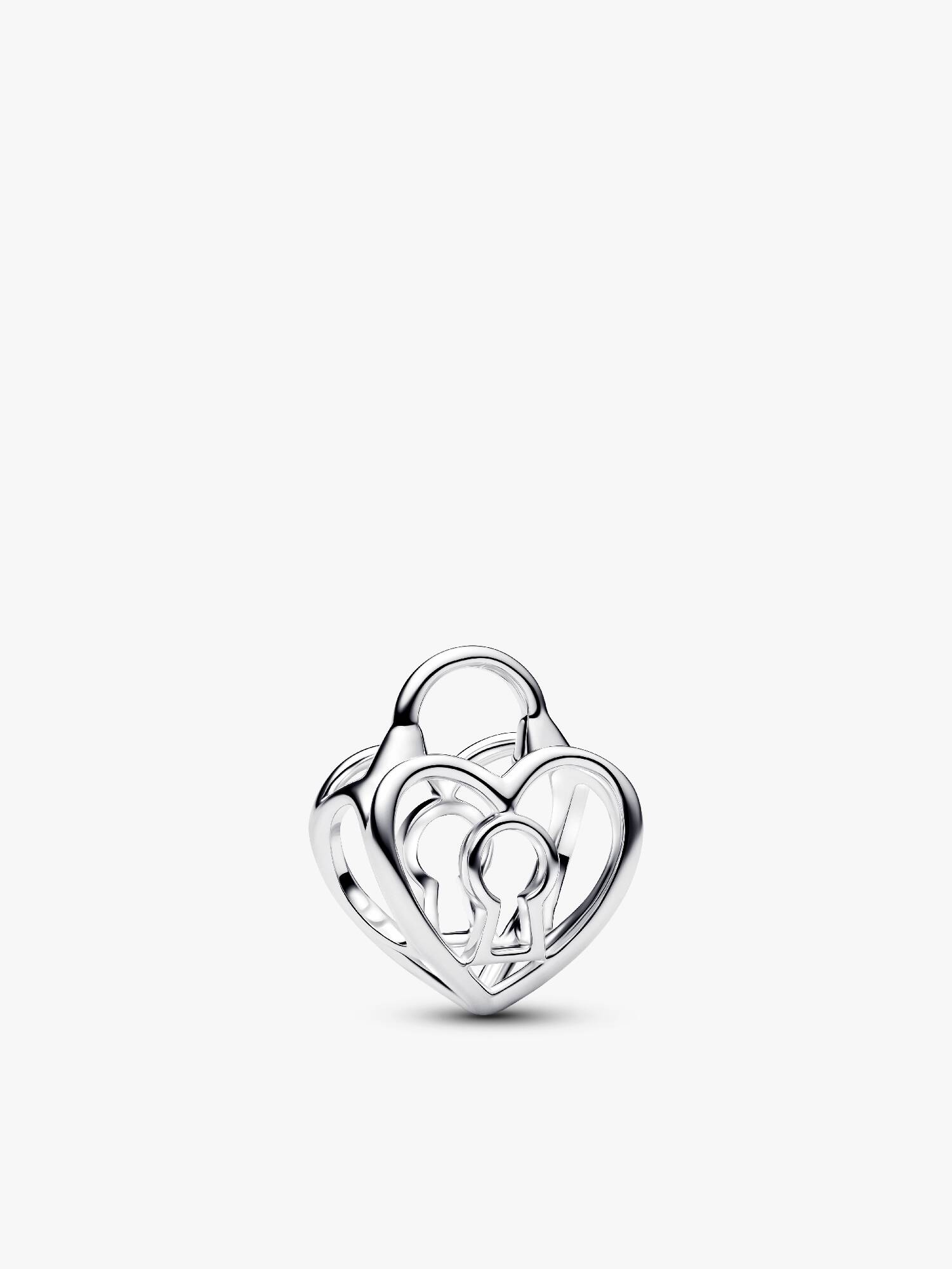 Charm calado Corazón con candado