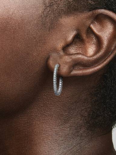 Aretes de aro Hilera de pavé Pandora Timeless